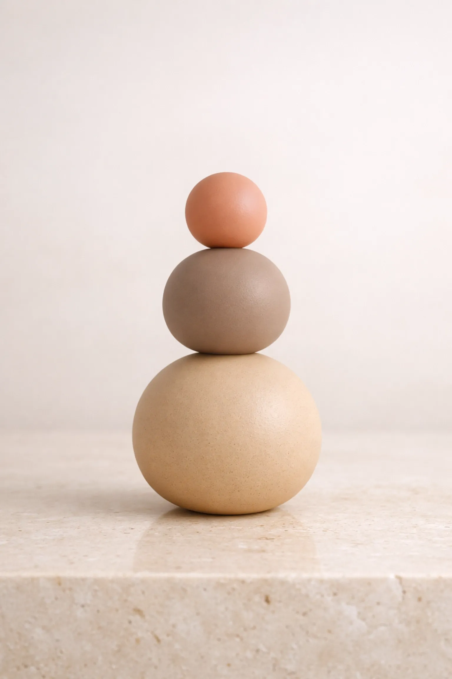 Balanced spheres representing the structural coherence of a sovereign identity-based productivity system.