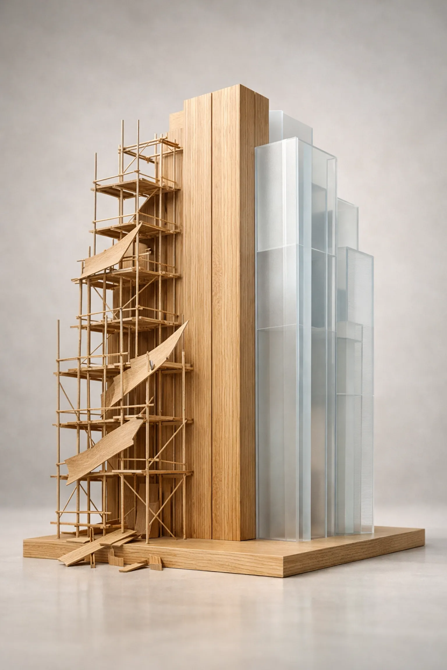 Architectural model representing the formation of internal authority and the removal of parental scaffolding.