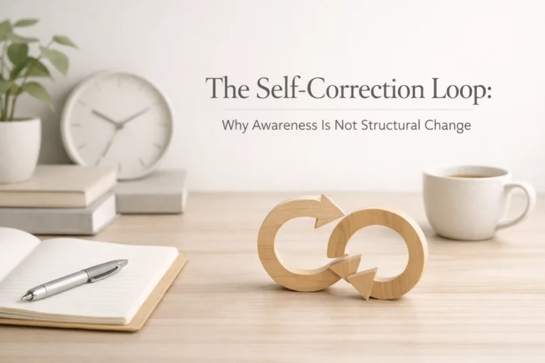The Self-Correction Loop: Why Awareness Is Not Structural Change