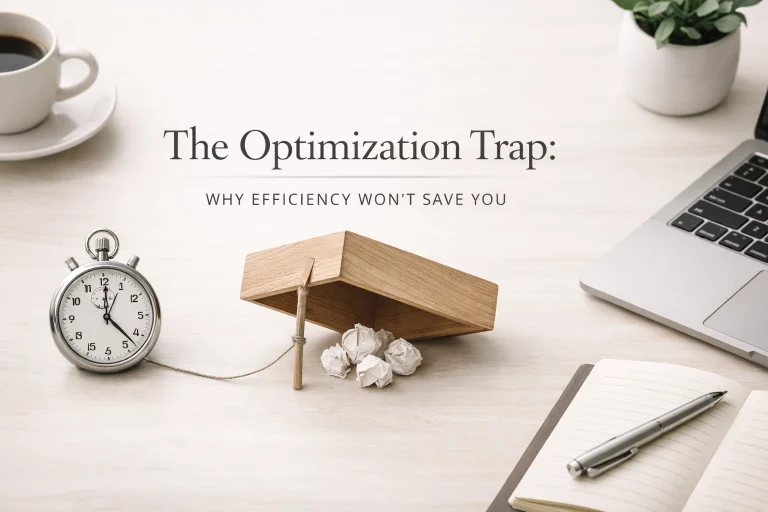 The Optimization Trap: Why Efficiency Won’t Save You